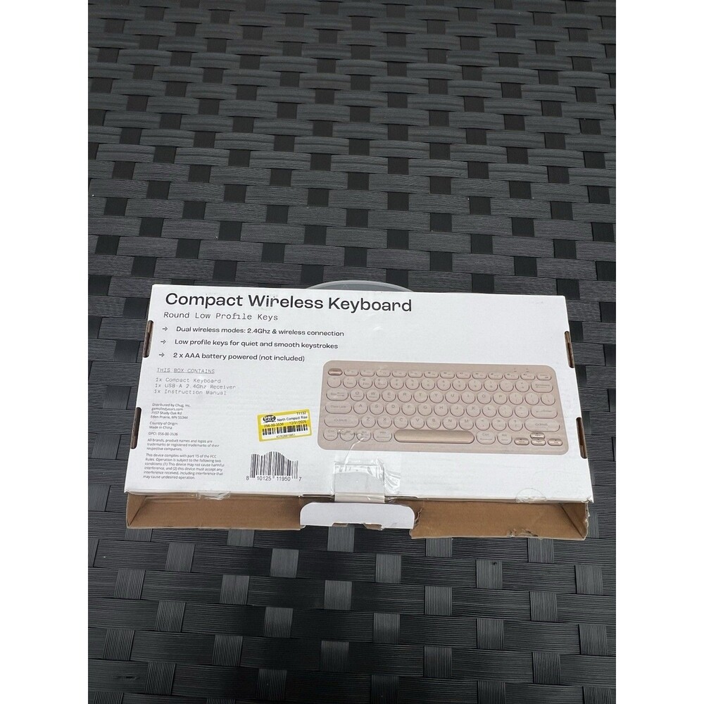 North Compact Wireless Keyboard With Round Low Profile Keys 2.4GHz & Wireless Co - Picture 3 of 4
